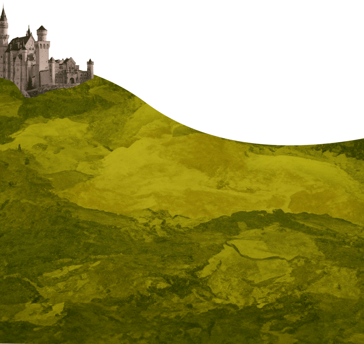a hill with a castle on it