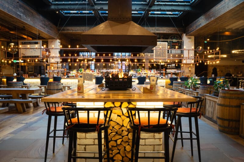traditional german alpine restaurant interior design